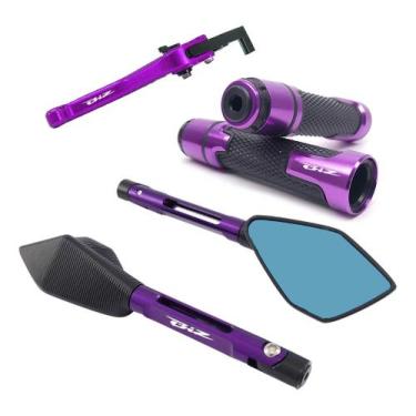 Imagem de Kit Manete Manopla Retrovisor Biz 125 Disco Gravado A Laser. - Special