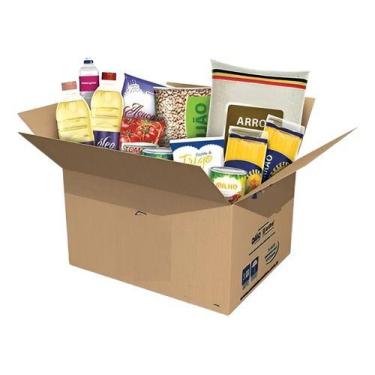 Imagem de Cesta Básica Alimento Grande Completa Total 50 Itens Atacado - Higipac