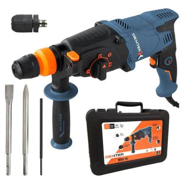 Imagem de Martelete Pro 800w 220v Sds Plus Alta Performance - Dexter Azul