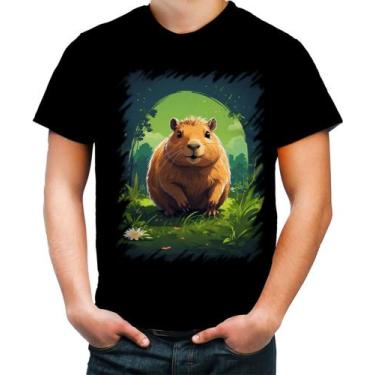 Imagem de Camiseta Colorida Capivara do Bem Animalzinho 4 - Kasubeck Store®, M