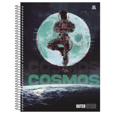 Imagem de Caderno Espiral (GRANDE) 10 Matérias 160 Folhas Outer Space Sci-fi Cap