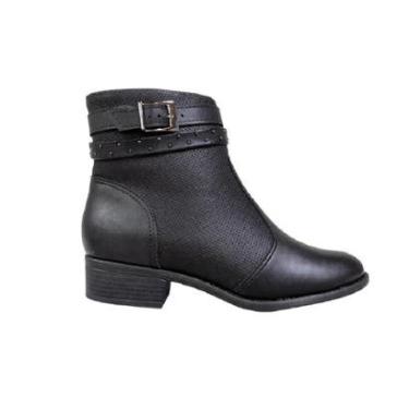 Imagem de Bota Cano Curto Feminino Modare 7057.233 Preto-Feminino
