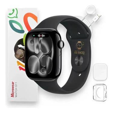 Imagem de Relógio Smartwatch Série 11 Microwear Responde Mensagens, ligações,Not