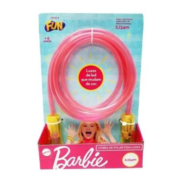 Imagem de Brinquedo infantil de pular corda com luzes da Barbie F0145-4 - Fun - 