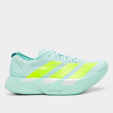 Imagem de Tênis Adidas Adizero Adios Pro 4 Feminino, Azul, Amarelo, 38