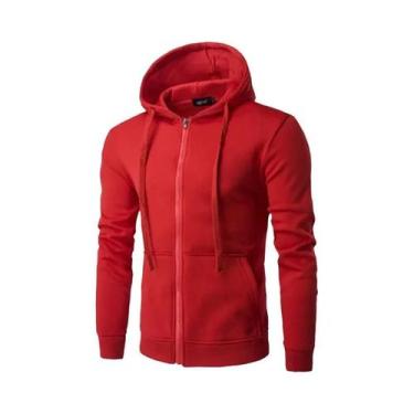 Imagem de Moletom Masculino Slim Fit Com Capuz E Zíper, Jaqueta De Outono Para H