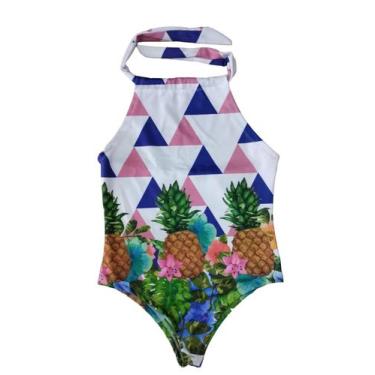 Imagem de Body Maio Para Praia Abacaxi Tropical personalizado Adulto BM - Belos 