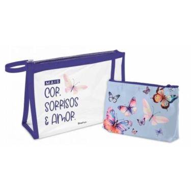 Imagem de Necessaire Mais Sorrisos E Amor Com 02 Unid - Brasfoot