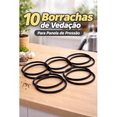 Imagem de Kit 10 Borrachas para Panela de Pressão Universal 7 L - Michelon