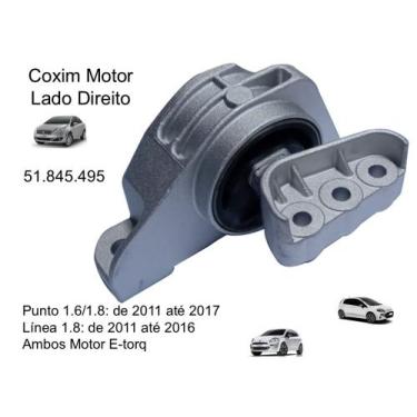 Imagem de Coxim do Motor Lado Direito (Lado do Passageiro) para Fiat Punto 1.6 e
