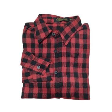 Imagem de Camisa Feminina De Flanela Xadrez Manga Longa Plus Size - Repelique, G