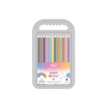 Imagem de Lapis de cor corpo com glitter 12 cores redondo tilibra