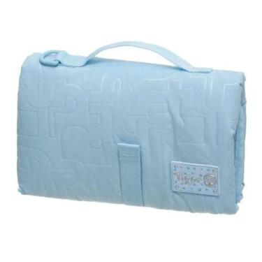Imagem de Trocador Portátil Tigor T. Tigre Azul Bebê Menino Matelassê Cor:Azul, 