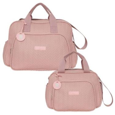 Imagem de Kit Bolsas Maternidade Pirulitando G+P Refúgio Rosê - Pirulitando Baby