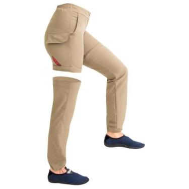 Imagem de Calca Short Mar Negro com Ziper - Caqui, P, Caqui