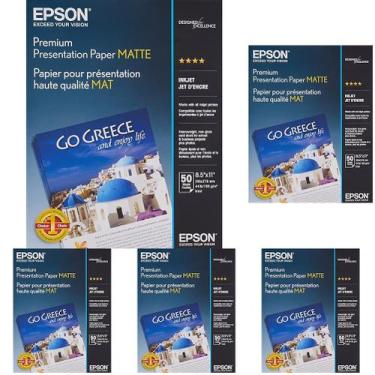Imagem de Papel Epson S041257 Fosco de Alta Gramatura 216 x 279 mm, 50 folhas
