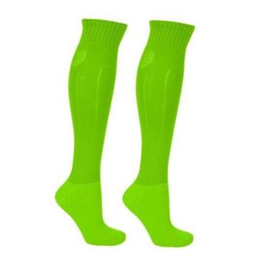 Imagem de Meião De Futebol Delfia Popular Adulto 38 ao 42, Verde neon