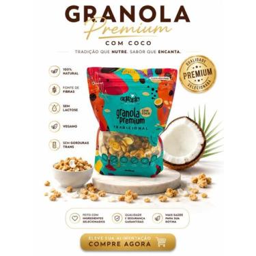 Imagem de Granola Premium Tradicional Com Coco 400g Artesanal Crocante Nuts E Se