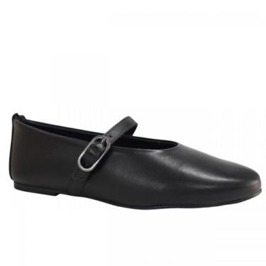Imagem de Sapatilha Bottero Couro Feminino 379402, Preto, 35