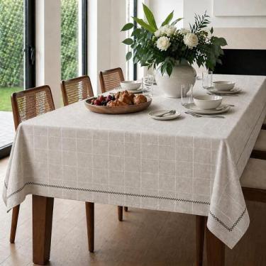 Imagem de Toalha de mesa retangular 6 lugares 1,40x2,10m renova iara dohler