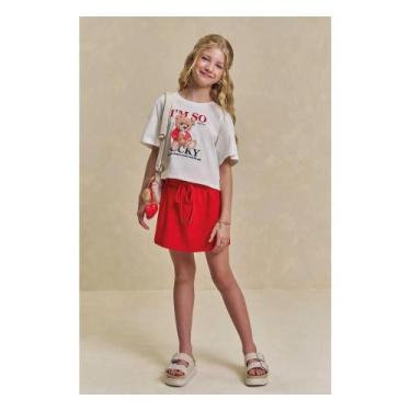 Imagem de Conjunto Menina Shorts Saia Lilimoon, Estampado, 12