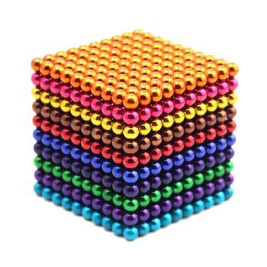 Imagem de Conjunto de 1000 Bolas Magnéticas de 3mm Construção em Cubo Mágico +10