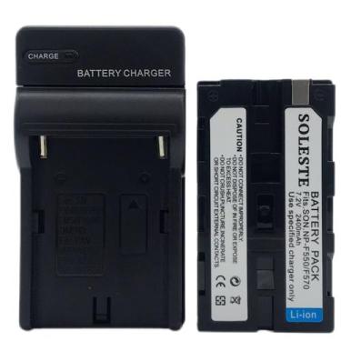 Imagem de Bateria NpF570 2400mAh com Carregador Simples - SOLESTE