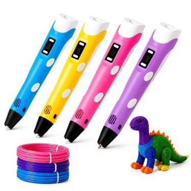 Imagem de Caneta 3D Infantil Com Filamento Colorido - BP VARIEDADES