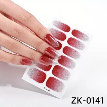 Imagem de Adesivos de Gel de Esmalte Premium Para Unhas Princesa Brilho Acessóri
