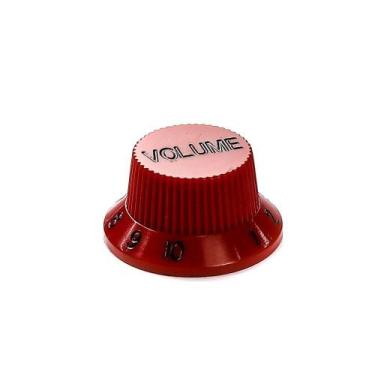 Imagem de Kit 6 Knobs Plásticos PSV-V-RED Volume Guitarra Vermelho Spirit