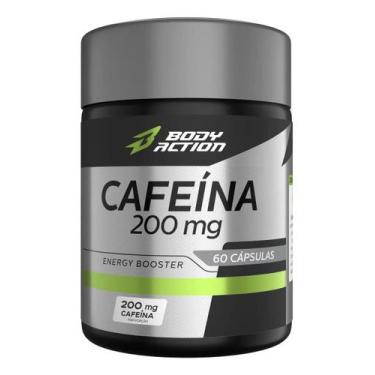 Imagem de Cafeína 100% Pura 200mg Termogênico 60 Cápsulas Bodyaction - Body Acti