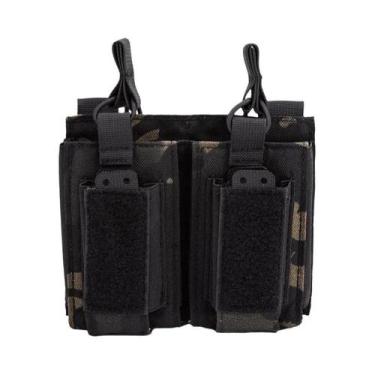 Imagem de Bolsa Tática Tripla Para Carregadores Molle, Suporte Universal De Cart