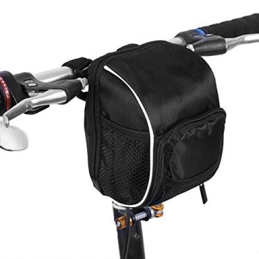 Imagem de FOLOSAFENAR Bolsa para quadro de bicicleta confortável de grande capacidade, para bolsa de cintura