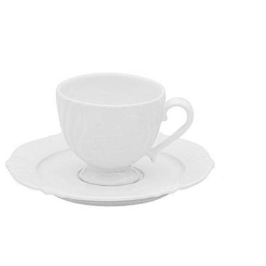 Imagem de Jogo Xícaras para Chá 200ml Soleil White 6un Porcelana Oxford