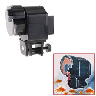 Imagem de Kavolet Alimentador automático de peixes, alimentador elétrico de peixe para aquário ou aquário, dispensador de comida de peixe à prova de umidade, dois métodos fixos, adequado para a maioria dos alimentos para peixes