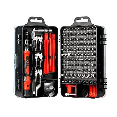 Imagem de Kit De Ferramentas De Reparo De Chave De Fenda De Precisão Magnética Para Celular/Óculos/Relógio/PC/Eletrônico (Vermelho)