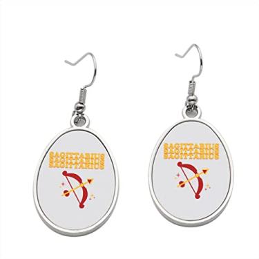 Imagem de Brinco Sagitário 1 – Brincos com pingente para meninas – Presente de festa de aniversário dos namorados, Metal, Sem pedras preciosas