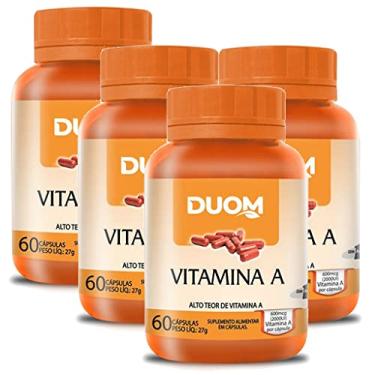 Imagem de Kit 4 Und Vitamina A 60cps (1 ao dia) Duom