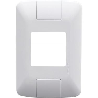 Imagem de Placa 2 Postos Juntos 4x2 Tramontina Aria Branca Tramontina