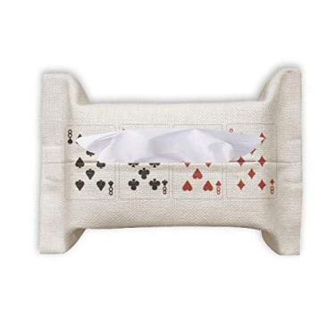 Imagem de Saco de papel toalha facial com estampa de clube de diamante com 8 corações