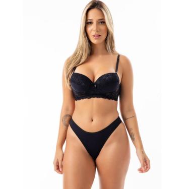 Imagem de Conjunto de Lingerie Sensual Fio e Renda | Bruna 2655