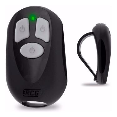 Imagem de Controle Remoto 3 Canais Rcg Command 433,92mhz Preto com Clip de Fixação