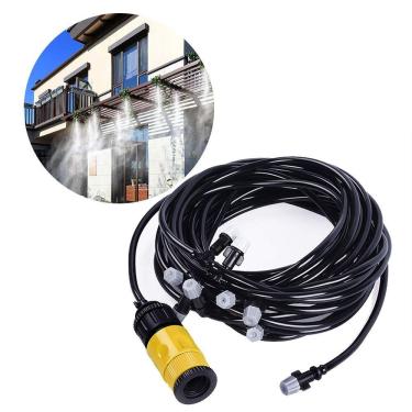 Imagem de Mangueira Climatizadora Kit Sistema Irrigacao Nevoa Quintal Grama 10 M Jardim 