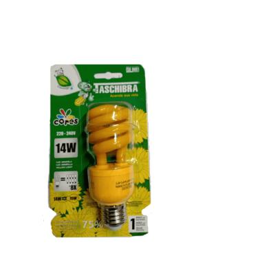 Imagem de Lâmpada Fluorescente Compacta 14w 220v Espiral Amarela - Taschibra