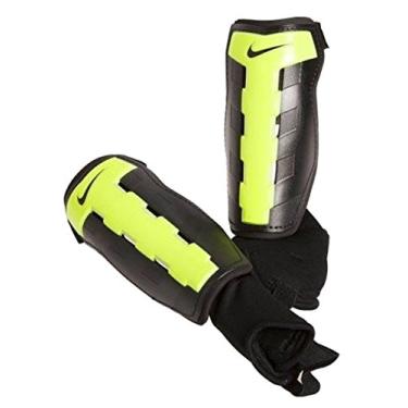 Imagem de Caneleira de futebol adulto Nike Charge, Yellow Black, X- Small