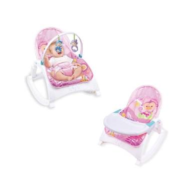 Imagem de Cadeira De Descanso Bebê Alimentação Repouseira Baby Style Little Rosa