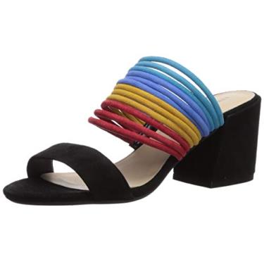 Imagem de Kenneth Cole New York Sandália feminina Hannon com tiras de salto, Preto/Multi, 9.5