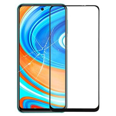 Imagem de HONGYAN Peças de substituição de telefone celular Lente de vidro externo da tela frontal com OCA opticamente claro adesivo para Xiaomi Redmi Note 9 Pro Acessórios telefônicos