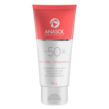 Imagem de Protetor Solar Facial Anasol Oil Free Toque Seco Fps50 60G