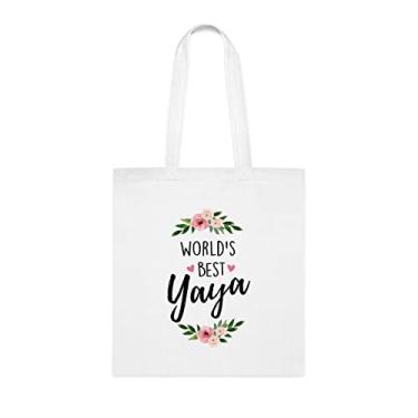 Imagem de Yaya, melhor bolsa Yaya do mundo, presente Yaya, bolsa de ombro Yaya, bolsas reutilizáveis Yaya, ideia de presente de cesta de Natal de aniversário, presente para ela, presente para